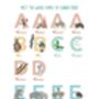 A To Z Of Emotions Block Style Personalised Name Print, thumbnail 9 of 12