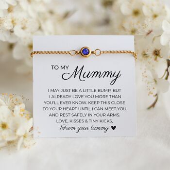 Mum To Be Gift From Bump, Birthstone Bracelet, 12 of 12