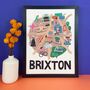Brixton Illustrated London Map, thumbnail 1 of 6