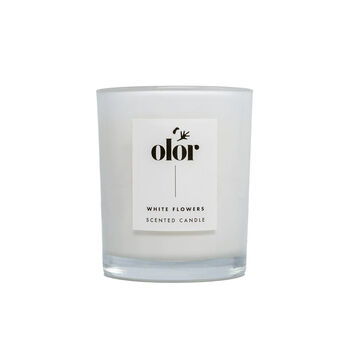 White Flowers Scented Luxury Candle, 6 of 7