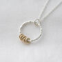 50th Gold And Silver Birthday Necklace, thumbnail 1 of 12