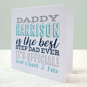 Best Dad Ever Card By Letterfest | notonthehighstreet.com