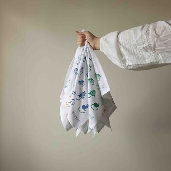 Organic Cotton Handkerchiefs, Family Pack Of Nine, 3 of 12