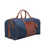 Personalised Canvas/Leather Large Holdall.'Giovane L', thumbnail 6 of 9