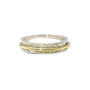 Dainty Silver And Brass Spinner Ring, thumbnail 2 of 6