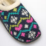 Heidi Navy Nordic Women's Slippers Indoor/Garden Shoes, thumbnail 5 of 11