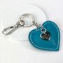 Personalised Leather Heart Keyring, thumbnail 6 of 9