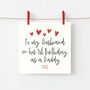 To My Husband On His 1st Birthday As A Daddy Card, thumbnail 1 of 3