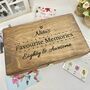 Personalised Wooden Favourite Memories Keepsake Box, thumbnail 1 of 9