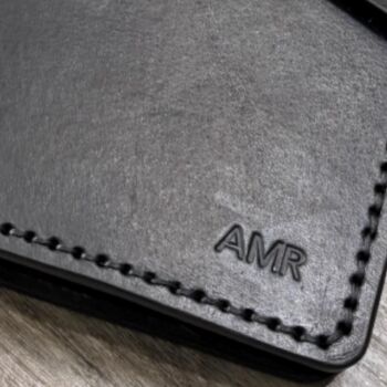 Personalised Black Leather Passport Holder, 3 of 11