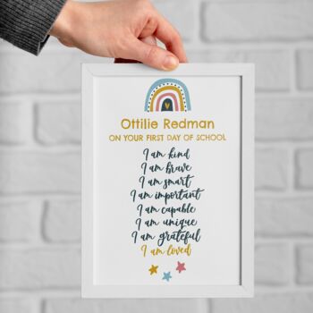 First Day Of School / Nursery / Year Affirmations Print, 3 of 6