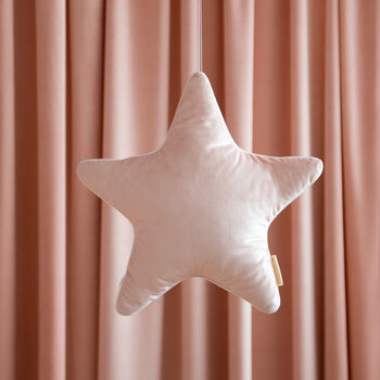 Velvet Aristote Star Cushion In Bloom Pink, 2 of 8