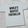 Personalised World's Okayest Etc T Shirt, thumbnail 2 of 6