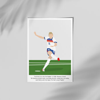 Chloe Kelly Commentary 2025 England Euros Print, 2 of 4