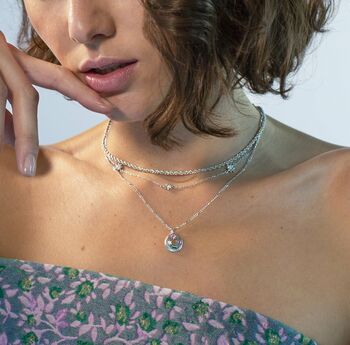 Triple Opal Starburst Necklace, 5 of 8