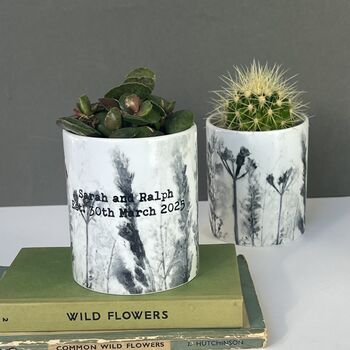 Personalised Wildflower Meadow Printed Pot, 3 of 11