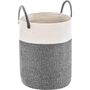 58 L Dark Grey Cotton Rope Woven Storage Basket, thumbnail 5 of 7