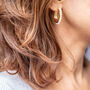 The Alex Gold Plated Hoop Earrings, thumbnail 1 of 4
