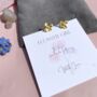 Gold Flower Earrings For Wedding Jewellery, thumbnail 9 of 11