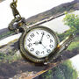 Personalised Bronze Pocket Watch With A Train Design, thumbnail 4 of 6