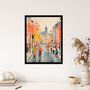 Old Amsterdam City Cyclist Watercolour Wall Art Print, thumbnail 4 of 6