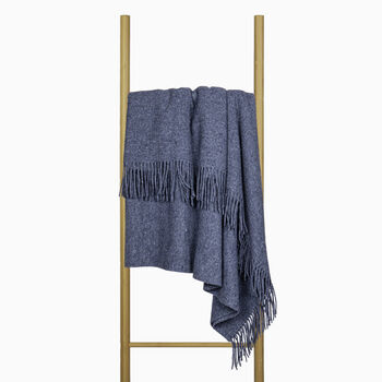 Oxford Merino Wool Throw Blanket, 5 of 8