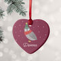 Personalised Heart Christmas Tree Decoration, thumbnail 12 of 12