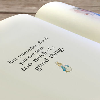 Personalised Beatrix Potter Story Of Peter Rabbit Book, 6 of 7