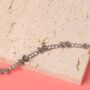 Gemma Xo Crystal Cross Choker Necklace In Silver, thumbnail 6 of 7