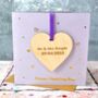 Personalised Wedding Foiled Decoration Card, thumbnail 1 of 3