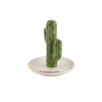 The Potting Shed Cactus Ring Holder Trinket Dish In Gift Box | Home Decor | Jewellery Holder, 4 of 7
