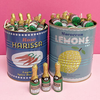 Fish And Champagne Chocolates In Retro Tins, 5 of 5