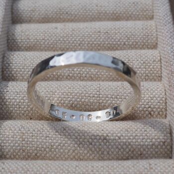 Personalised Hand Stamped Message Ring, 9 of 12