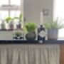 Velcro Sink Skirt, Bespoke Stripy Cabinet Curtains, thumbnail 5 of 5