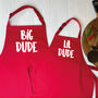Big/Lil Dude Father And Son Apron Set, thumbnail 4 of 6