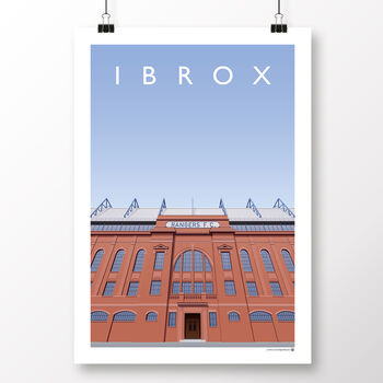 Rangers Ibrox Main Stand Entrance Poster, 2 of 8