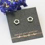 Geometric Earrings In Sterling Silver, thumbnail 1 of 11