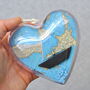 Personalised Map Sail Boat Message Heart, thumbnail 9 of 12
