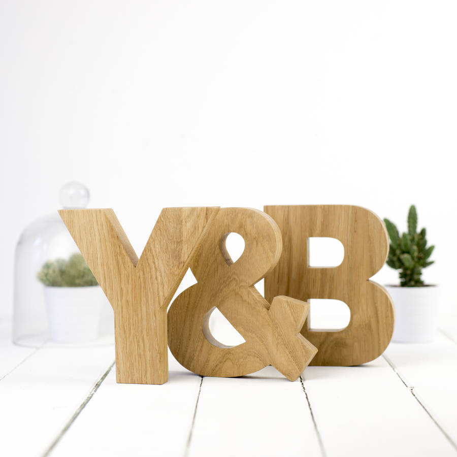 Wooden Letters Contemporary Oak, 1 of 8