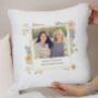 Personalised Wild Flowers Photo Upload Cushion, thumbnail 2 of 4