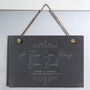 Personalised True Love Story Hanging Large Slate Sign, thumbnail 1 of 2