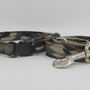 Dark Green Camouflage Dog Collar And Lead Accessory Set, thumbnail 6 of 12