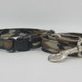 Dark Green Camouflage Dog Collar And Lead Accessory Set, thumbnail 6 of 12