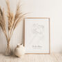 Personalised Baby Portrait Line Drawing, thumbnail 2 of 8