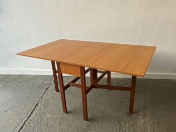 Mid Century 1960s Retro Vintage Large Drop Leaf Table, 6 of 8