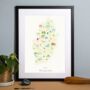 Personalised Nottinghamshire Map: Add Favourite Places, thumbnail 1 of 3