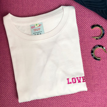 Embroidered Personalised 'Word' T Shirt, 2 of 8