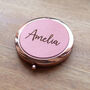 Personalised Rose Gold Compact Mirror, thumbnail 2 of 12