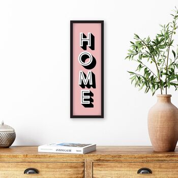 Framed Vertical Typography Home Print, 4 of 9