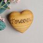 'Forever' Engraved Wooden Heart, thumbnail 1 of 2